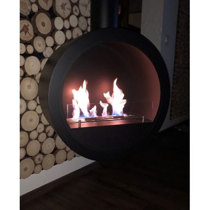 InFire - Hanging BIO fireplace diameter 70 cm 3kW svart