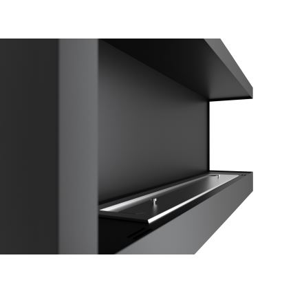 InFire - Hörn BIO eldstad 45x120 cm 3kW svart