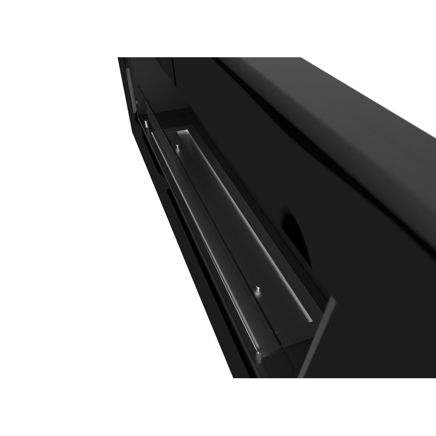 InFire - Hörn BIO eldstad 45x120 cm 3kW svart