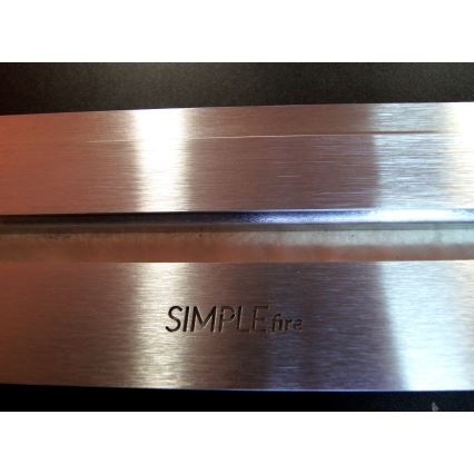 InFire - Hörn BIO eldstad 45x120 cm 3kW svart