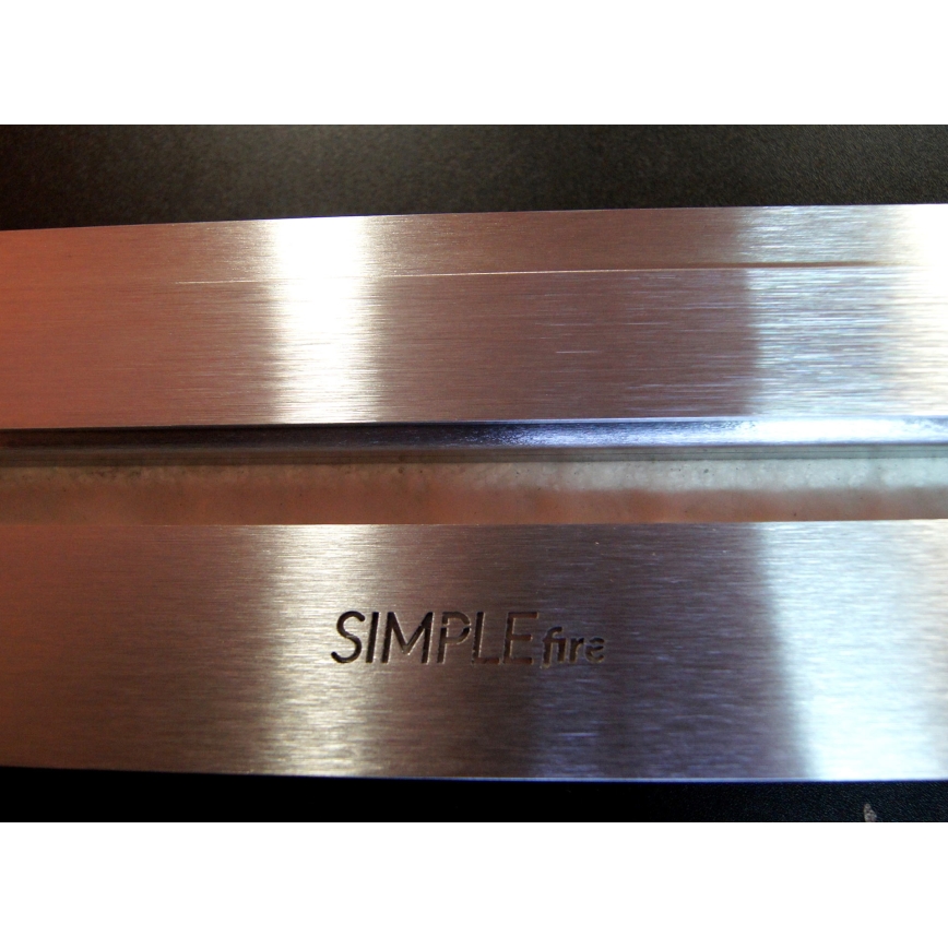 InFire - Hörn BIO eldstad 45x120 cm 3kW svart