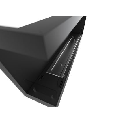 InFire - Hörn BIO eldstad 45x120 cm 3kW svart