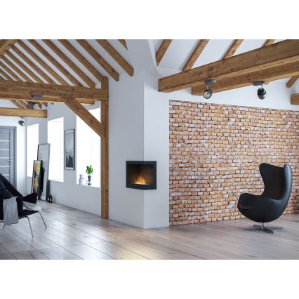 InFire - Hörn BIO eldstad 45x60 cm 3kW svart