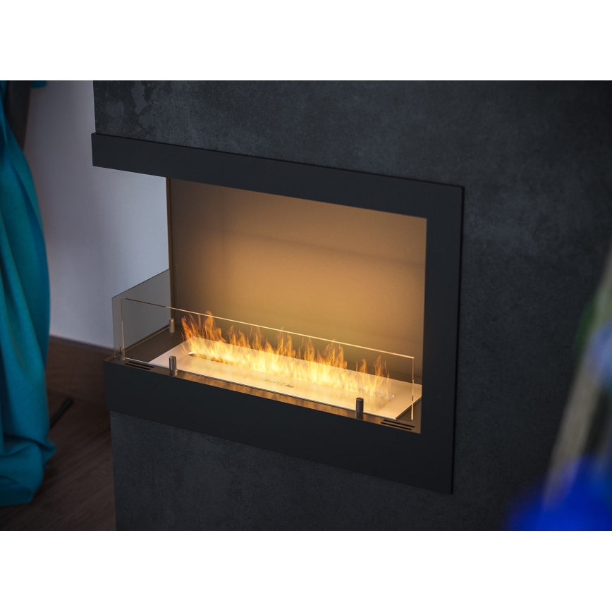 InFire - Hörn BIO eldstad 45x60 cm 3kW svart