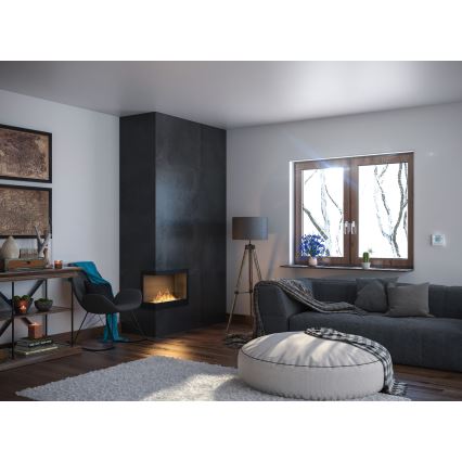 InFire - Hörn BIO eldstad 45x60 cm 3kW svart