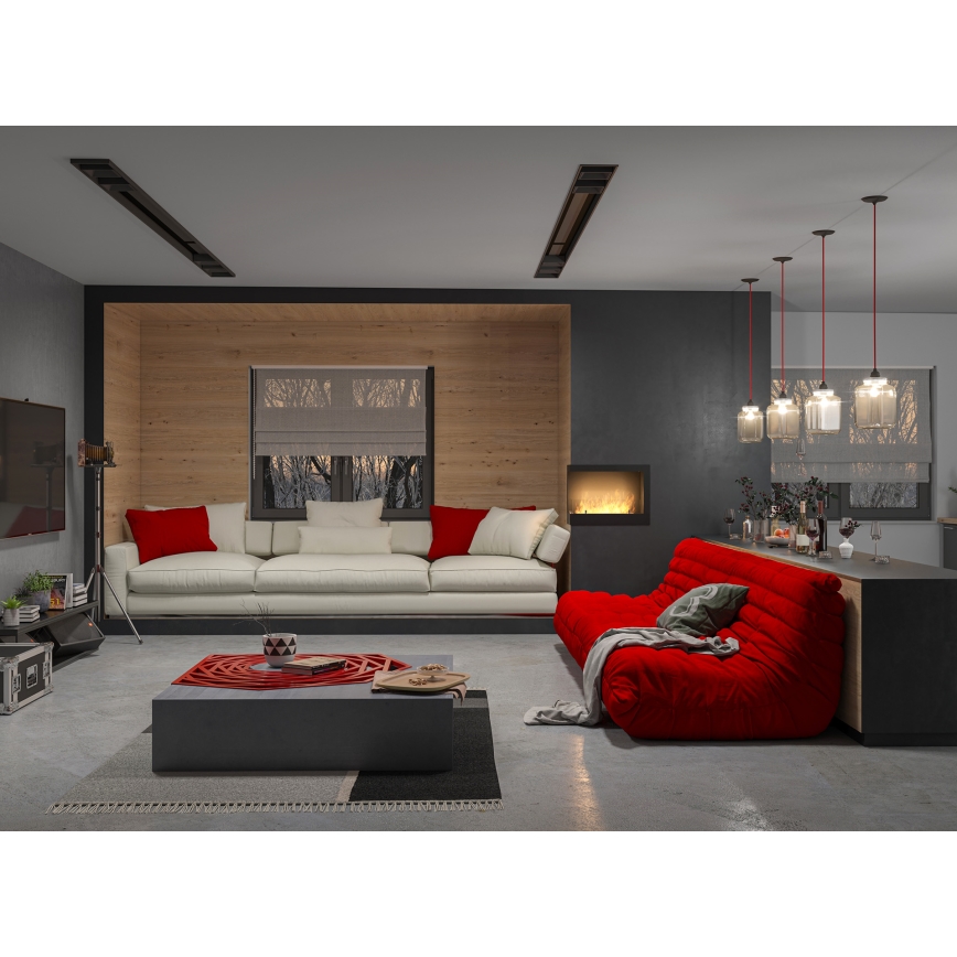 InFire - Hörn BIO eldstad 45x60 cm 3kW svart