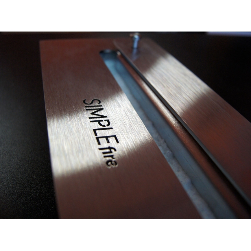 InFire - Hörn BIO eldstad 45x60 cm 3kW svart