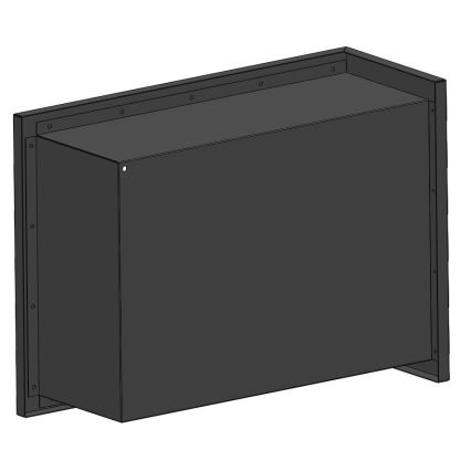 InFire - Hörn BIO eldstad 45x60 cm 3kW svart