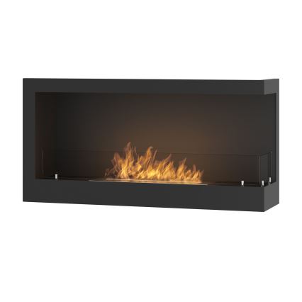 InFire - Hörn BIO eldstad 45x90 cm 3kW svart