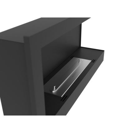 InFire - Hörn BIO eldstad 45x90 cm 3kW svart