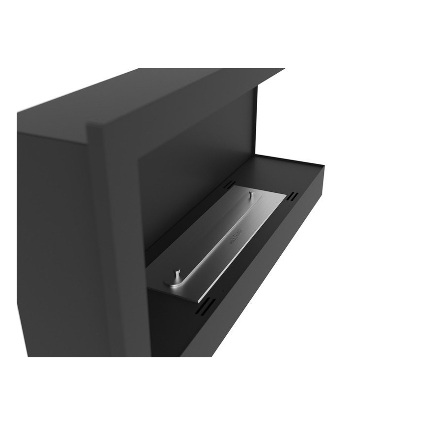 InFire - Hörn BIO eldstad 45x90 cm 3kW svart