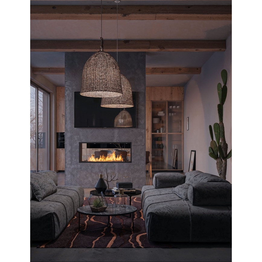 InFire - Inbyggd BIO eldstad 48,5x123,5 cm 6kW svart