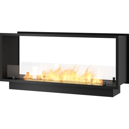 InFire - Inbyggd BIO eldstad 48,5x123,5 cm 6kW svart