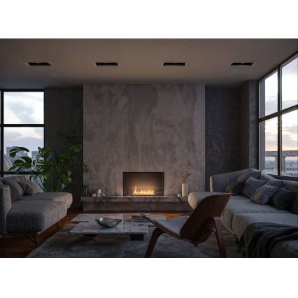 InFire - Inbyggd BIO eldstad 49,4x84,4 cm 3,5kW svart