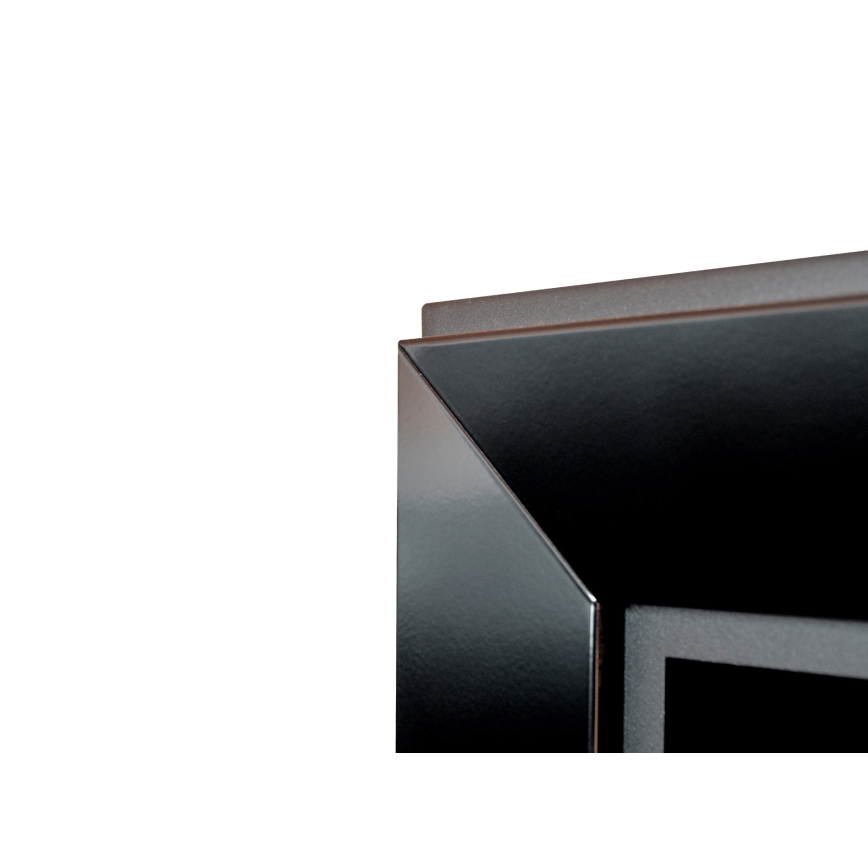 InFire - Inbyggd BIO eldstad 49x120 cm 3kW svart