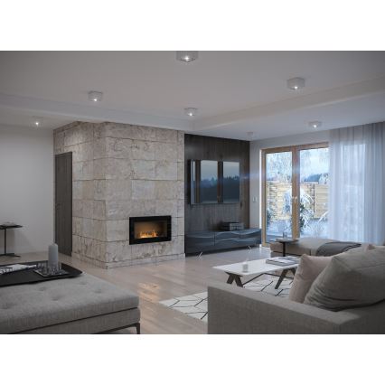 InFire - Inbyggd BIO eldstad 49x90 cm 3kW svart