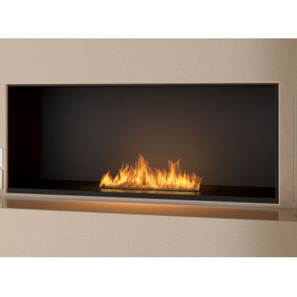 InFire - Inbyggd BIO eldstad 7,5x60 cm 3,5kW svart