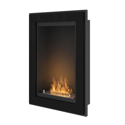 InFire - Inbyggd BIO-eldstad 79x55 cm 3kW svart