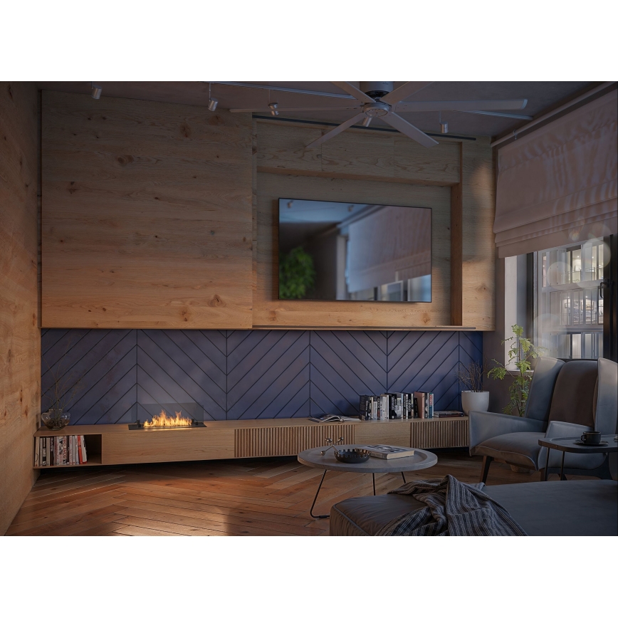 InFire - Inbyggd BIO eldstad 8,5x60 cm 3,5kW svart