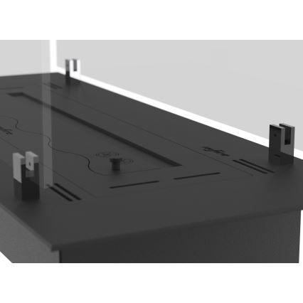 InFire - Inbyggd BIO eldstad 8,5x60 cm 3,5kW svart