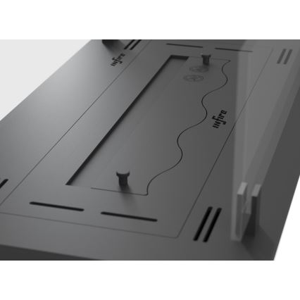 InFire - Inbyggd BIO eldstad 8,5x60 cm 3,5kW svart