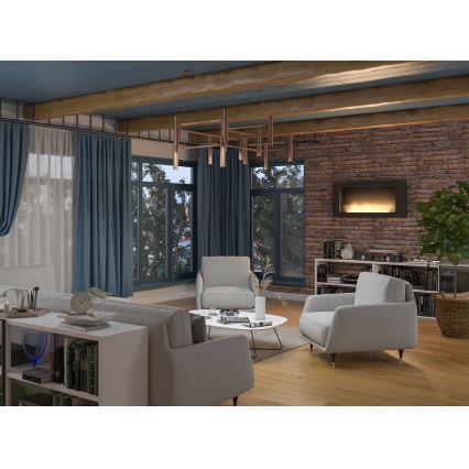 InFire - Väggmonterad BIO-kamin 120x56 cm 3 kW svart