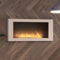 InFire - Väggmonterad BIO-kamin 120x56 cm 3 kW vit