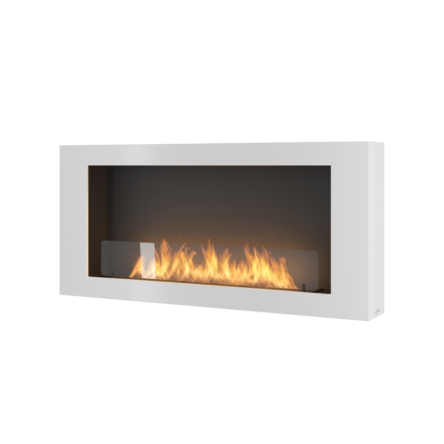 InFire - Väggmonterad BIO-kamin 120x56 cm 3 kW vit