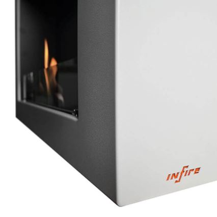 InFire - Väggmonterad BIO-kamin 120x56 cm 3 kW vit