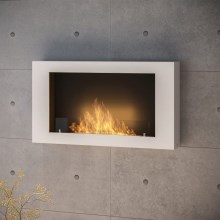InFire - Wall BIO fireplace 100x56 cm 3kW vit