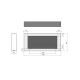 InFire - Wall BIO fireplace 120x56 cm 3kW vit