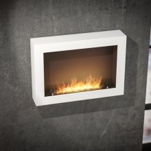 InFire - Wall BIO fireplace 80x56 cm 3kW vit