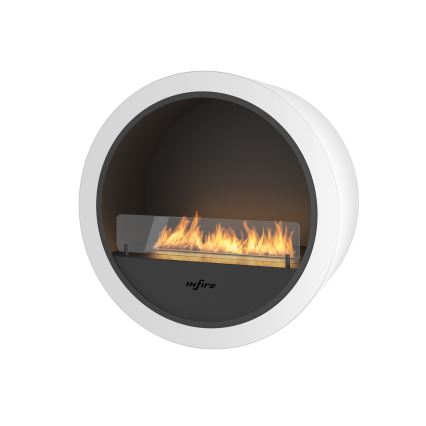 InFire - Wall BIO fireplace diameter 70 cm 3kW vit