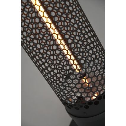 Infraröd golvvärmare 1000W/230V IP44 svart