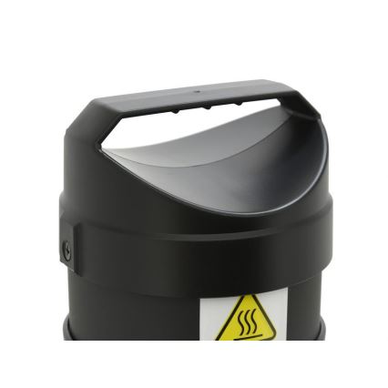 Infraröd golvvärmare 1000W/230V IP44 svart