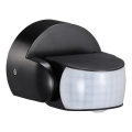 Infraröd utomhusrörelsesensor 180/360° 600W/230V IP65 svart