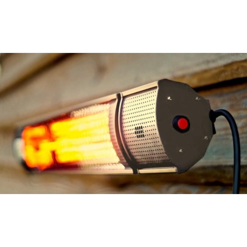 Infraröd värmare 1000/2000W/230V IP55 + fjärrkontroll