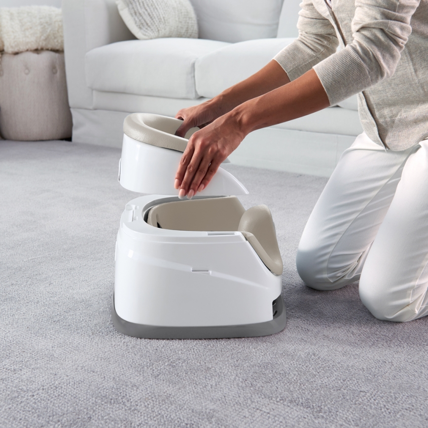 Ingenuity - 2-i-1 sittdyna för matstol BABY BASE beige