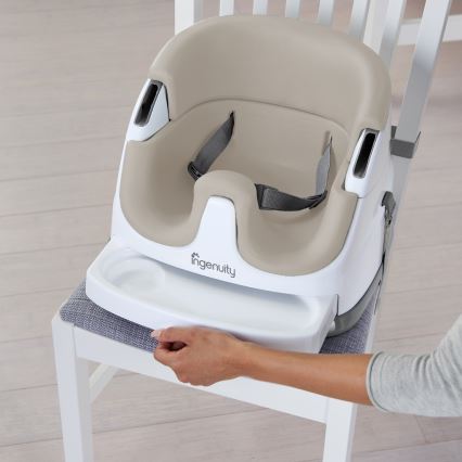 Ingenuity - 2-i-1 sittdyna för matstol BABY BASE beige