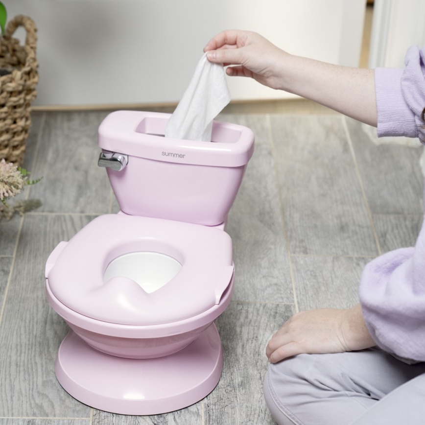 Ingenuity - Barnpottstol MY SIZE med ljud, rosa, 2xAAA