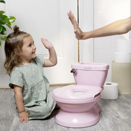 Ingenuity - Barnpottstol MY SIZE med ljud, rosa, 2xAAA