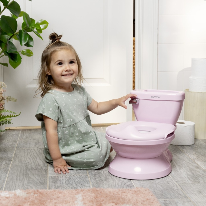 Ingenuity - Barnpottstol MY SIZE med ljud, rosa, 2xAAA
