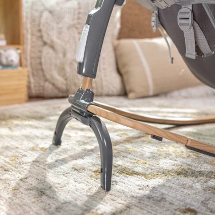 Ingenuity - Barnvibrerande liggstol med melodi EVERY SEASON WESLEY 3xC grå