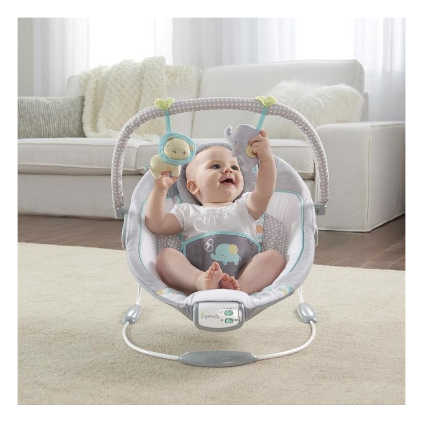 Ingenuity - Vibrerande babysitter med musik MORRISON 3xC