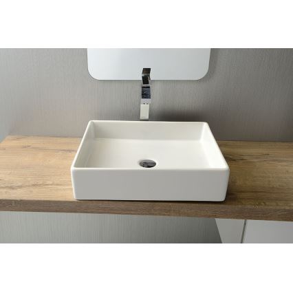 Isvea - Påliggande tvättställ PURITY 50x42 cm keramik/vit