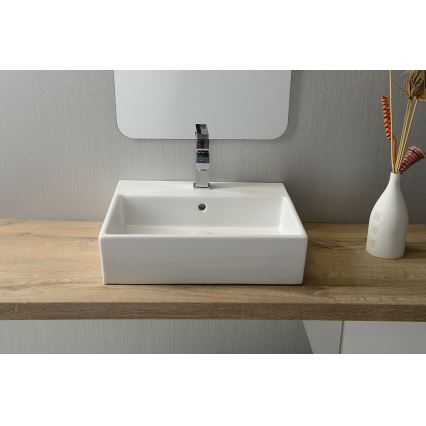 Isvea - Tvättställ för bänkskiva PURITY 50x42 cm keramik/vit