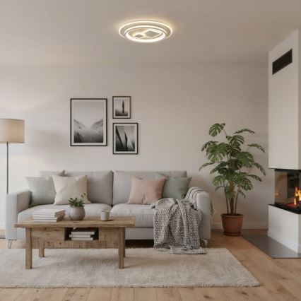 ITALUX - LED-dimbar taklampa PARCO LED/55W/230V 3000-6500K Ø 50 cm vit + fjärrkontroll
