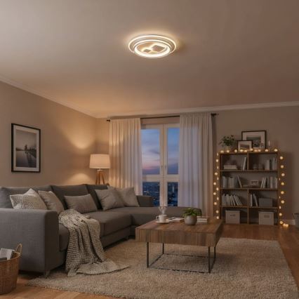 ITALUX - LED-dimbar taklampa PARCO LED/55W/230V 3000-6500K Ø 50 cm vit + fjärrkontroll