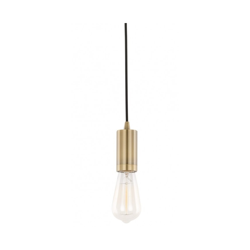 ITALUX - Ljuskrona med textilsladd MODERNA 1xE27/60W/230V brons