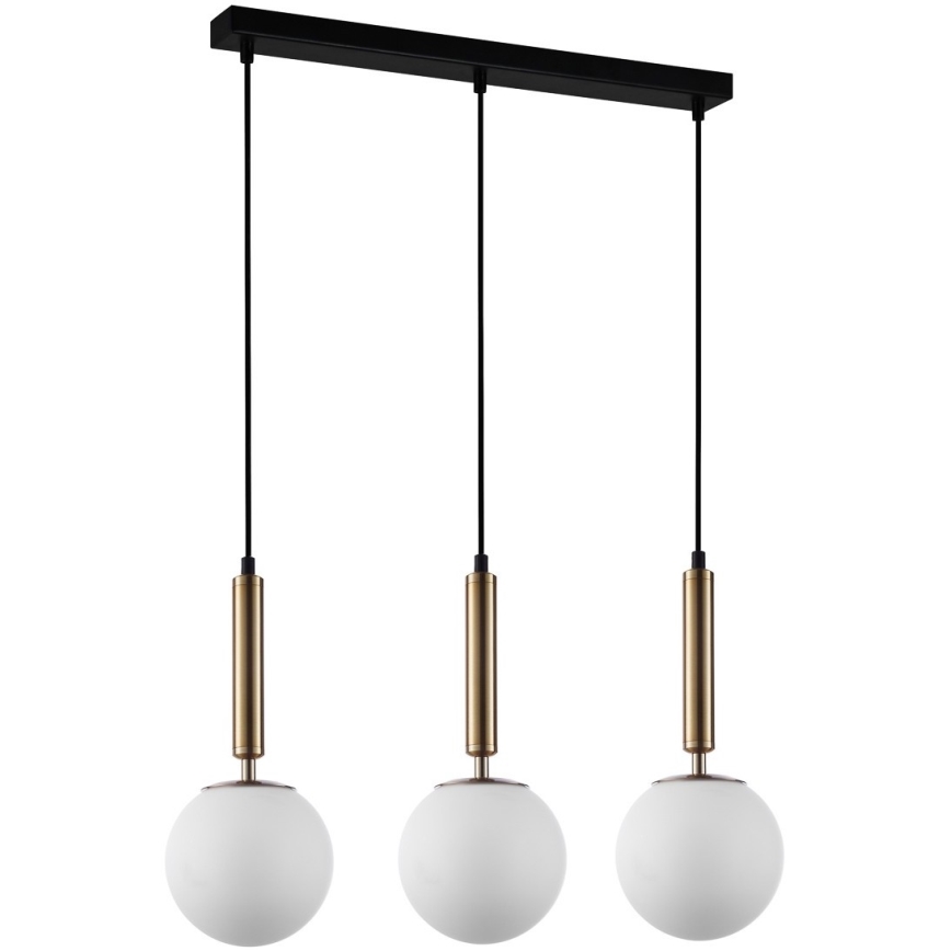 ITALUX - Esrättningsglas RAVENA E27 diameter 15 cm vit
